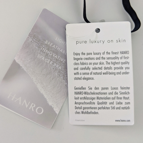 NWT HANRO Smooth Illusion Spacer T-Shirt Underwire Bra in Black - Picture 5 of 10